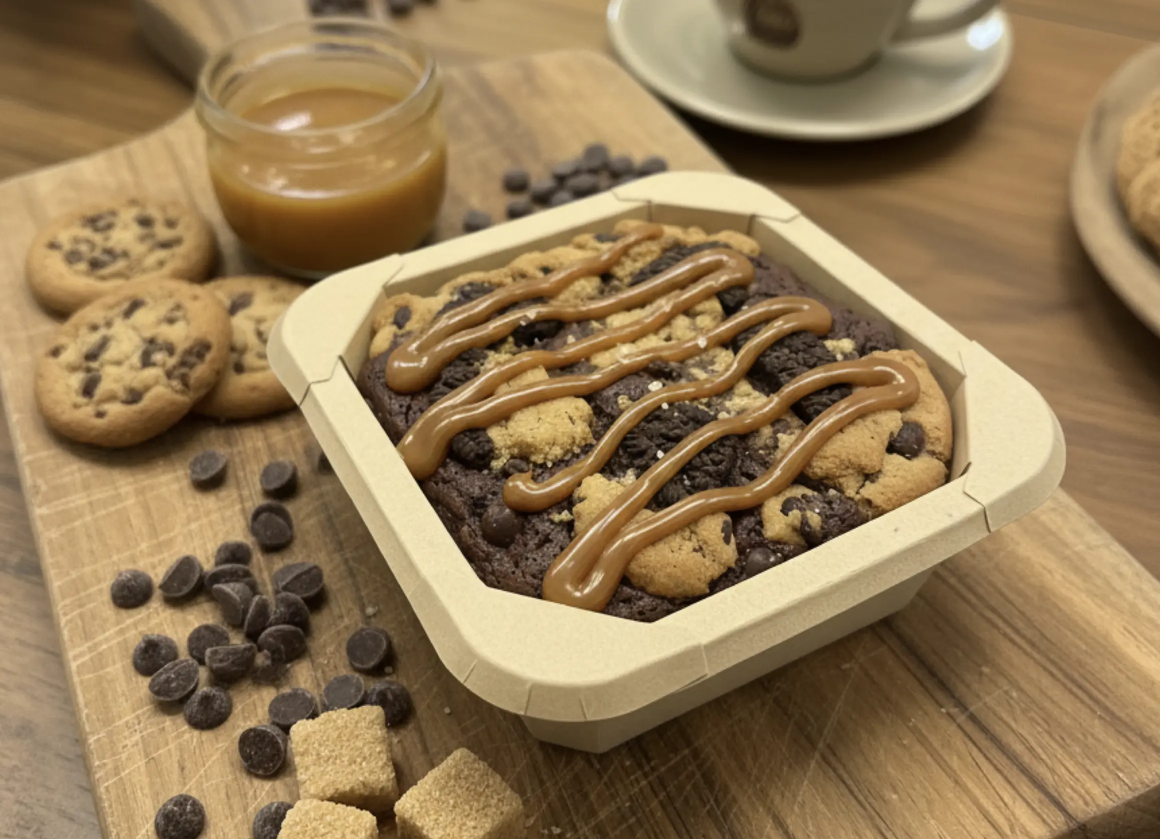 Gastronomy Express Brookie - Callebaut çikolatalı brownie ve tereyağlı cookie katmanlı çift dokulu premium tatlı